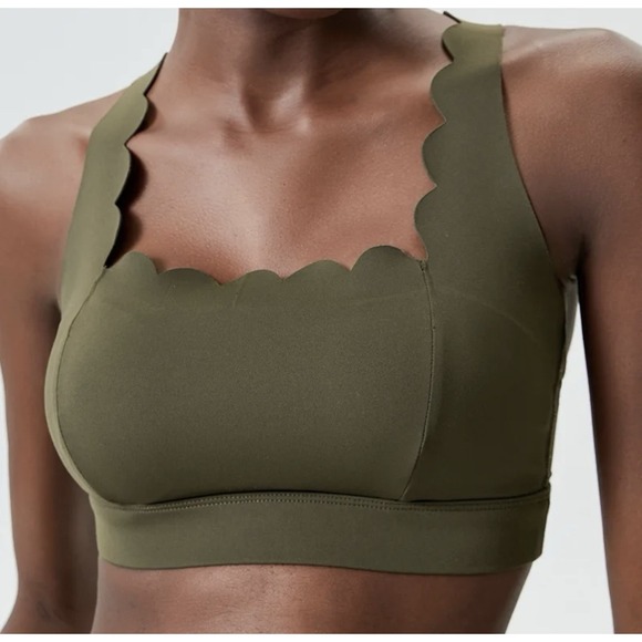 Wiskii Other - Wiskii Sports Bra Top Women's Large Green Athleisure Workout Stretch Gym